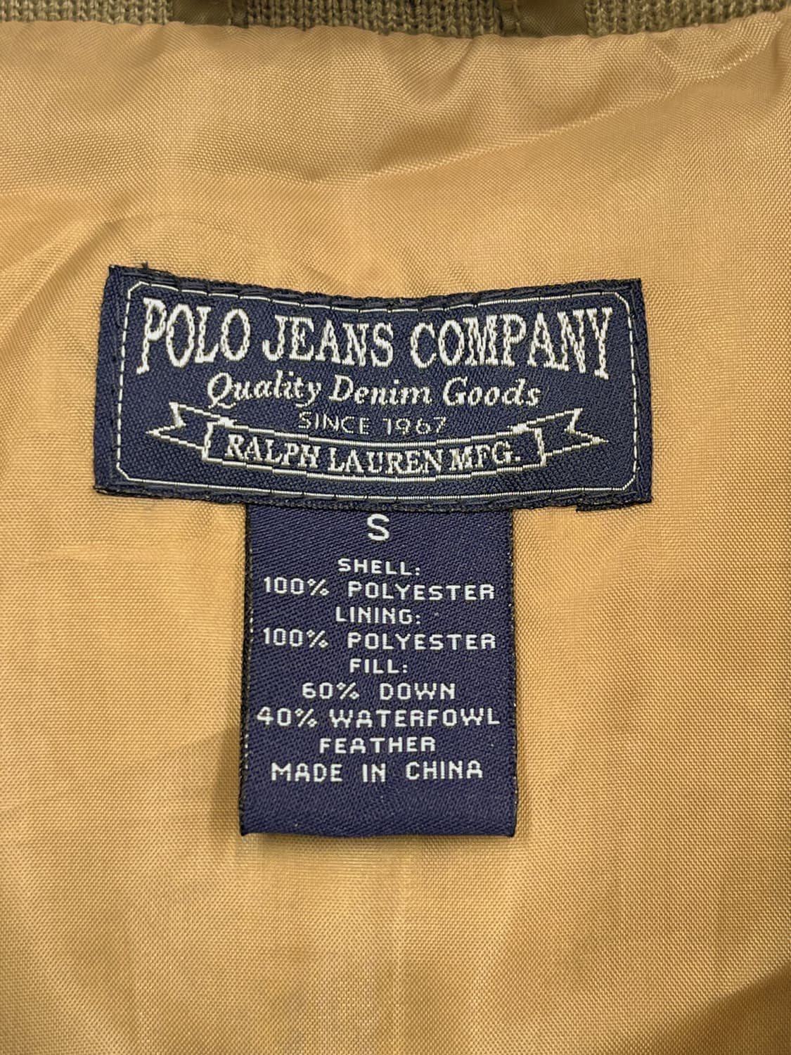 폴로진스 카키 패디드 다운 자켓 상품이미지5