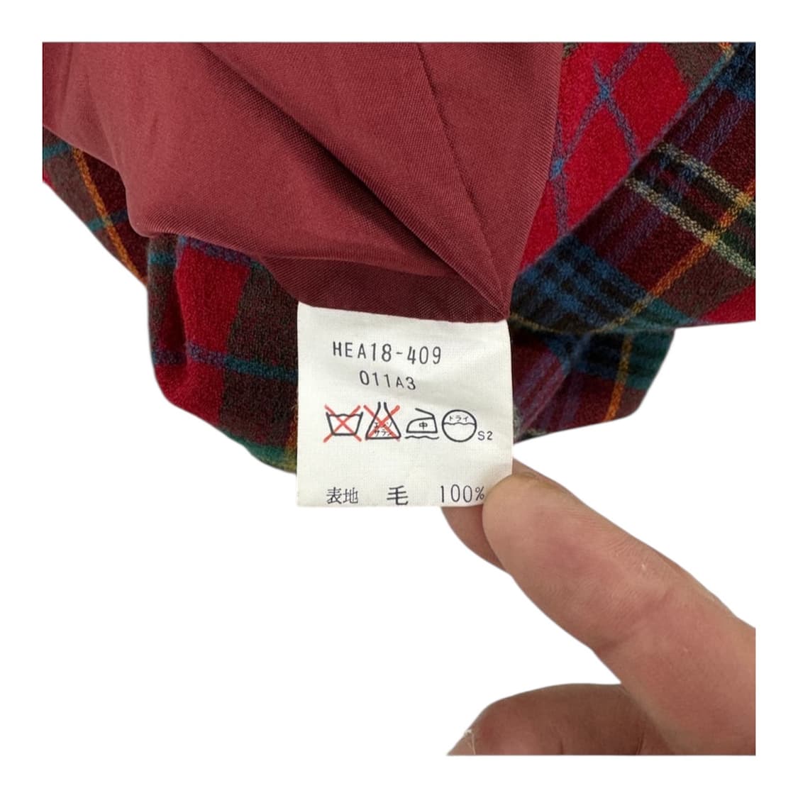 90‘s 입생로랑 체크 스커트 상품이미지4