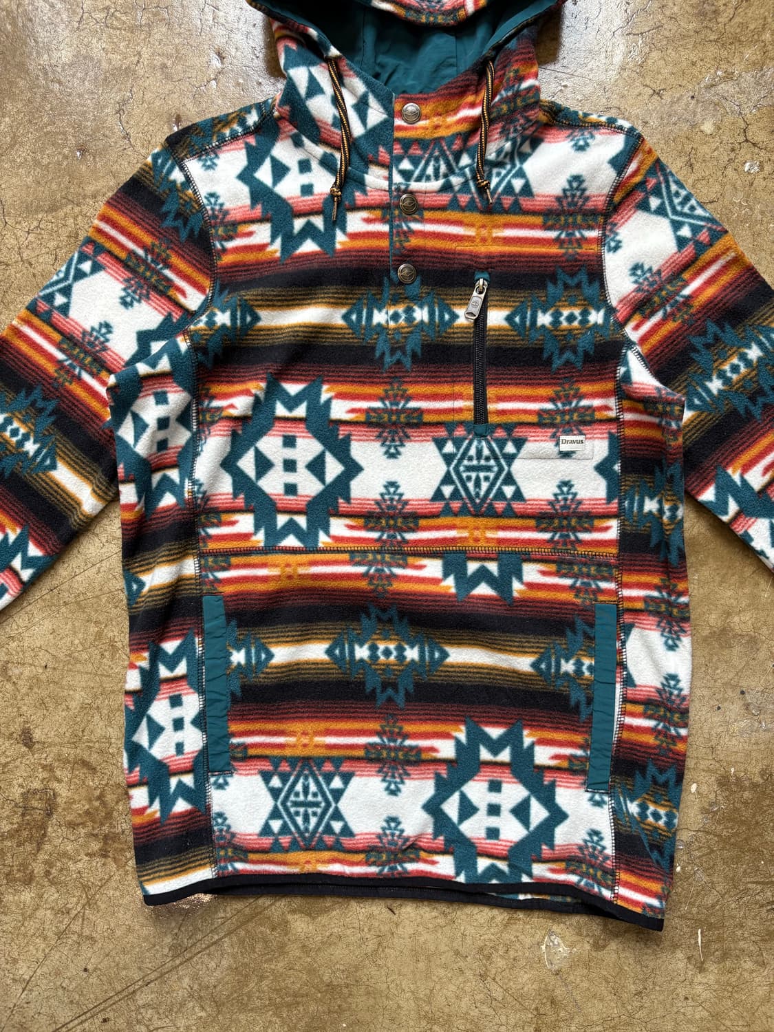 Dravus 나바호 패턴 후드 플리스 풀오버 상품이미지3
