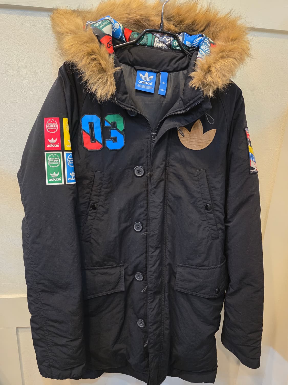 아디다스 덕다운 후드야상패딩 085사이즈 상품이미지2