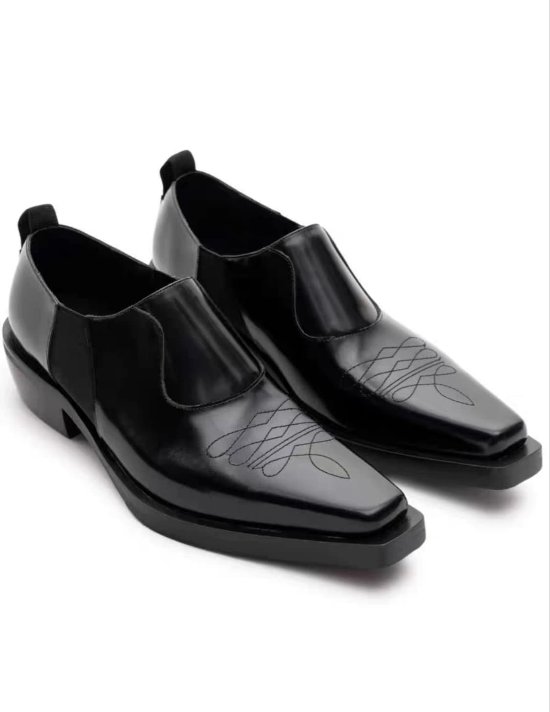 발렌시아가 st 격자무늬 디테일 더비 슈즈 상품이미지1