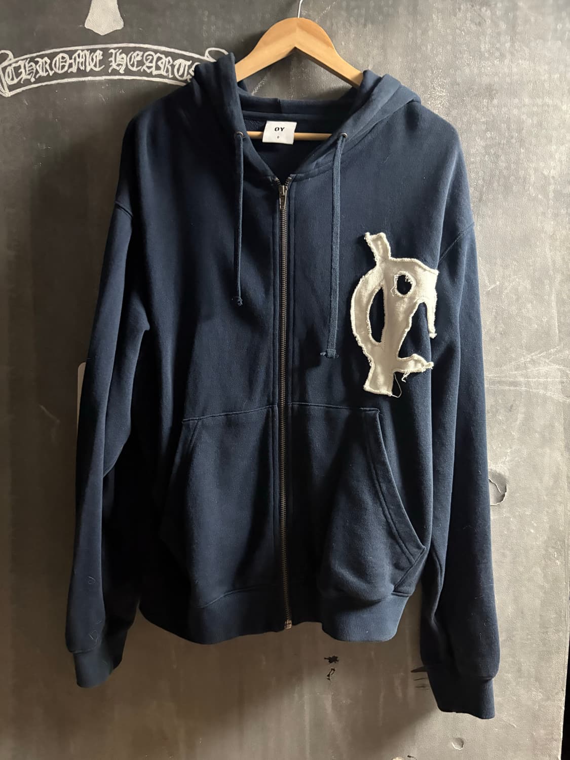 오와이 네이비 후드집업 상품이미지2