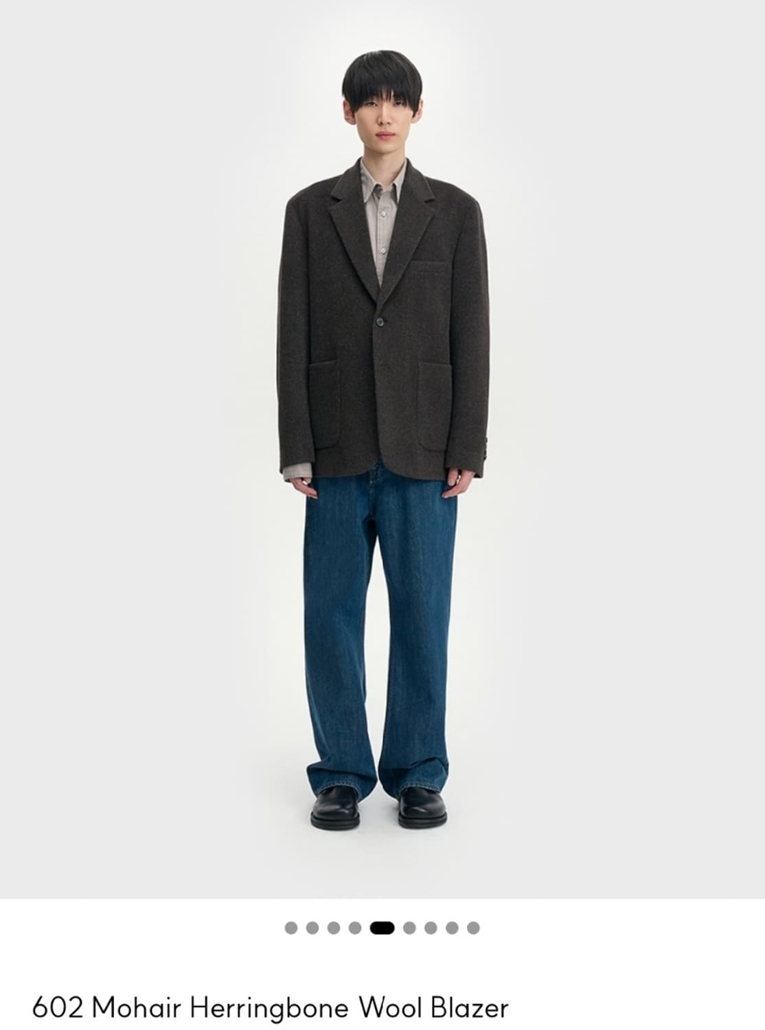 [5]마이라이브러리 벨리에 모헤어 헤링본 울 블레이저 상품이미지1