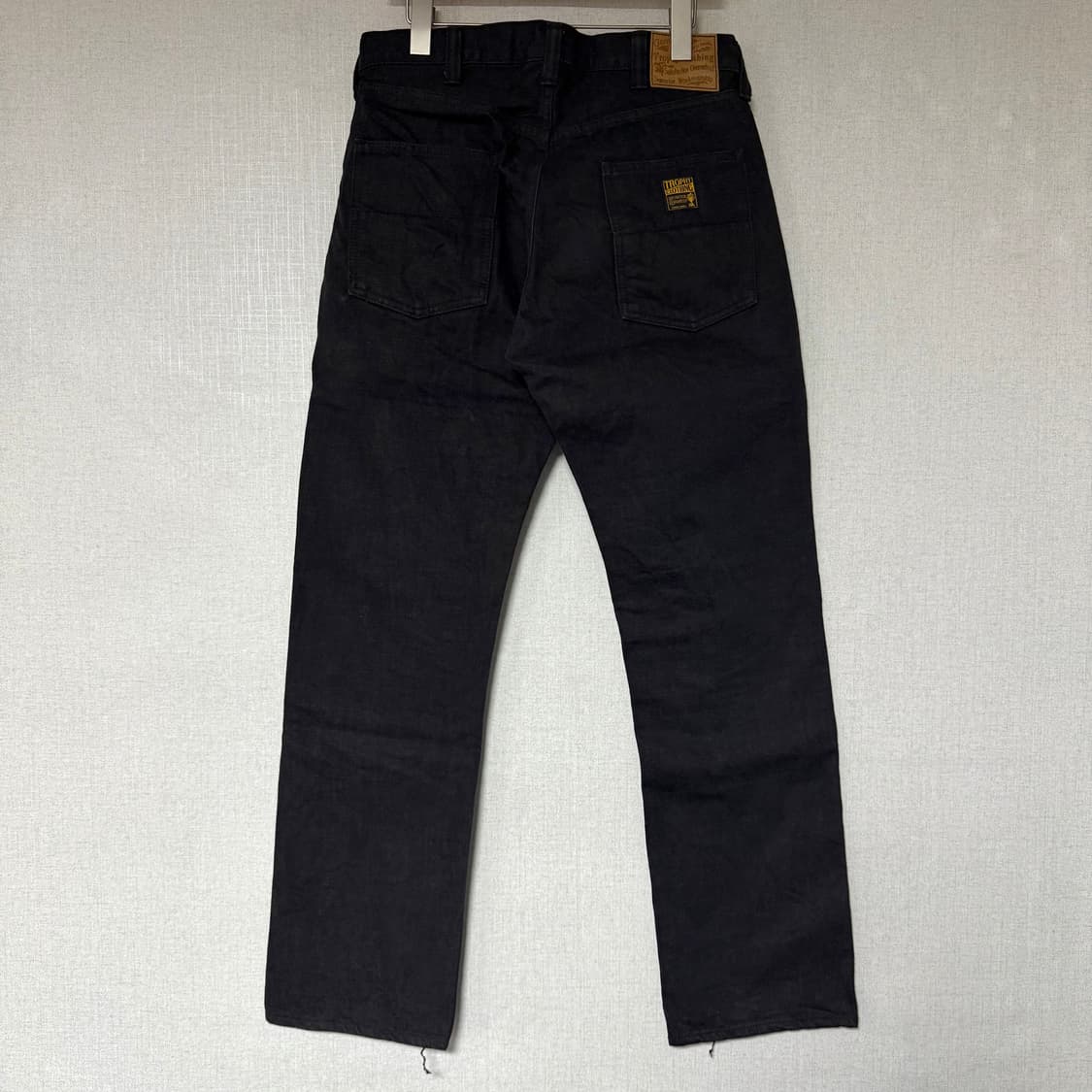 [32]트로피클로딩 1908W 네로우 더블니 블래키 데님 팬츠 상품이미지8