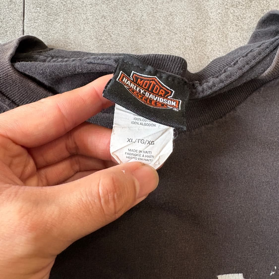 할리데이비슨 정품 페이딩 블랙 반팔 티셔츠 반팔티 상품이미지7