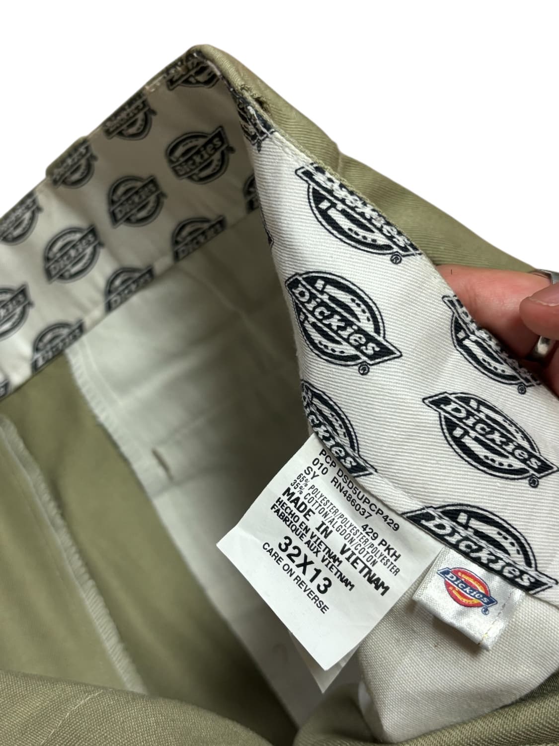 디키즈 버뮤다 와이드 워크 팬츠 카키 상품이미지5