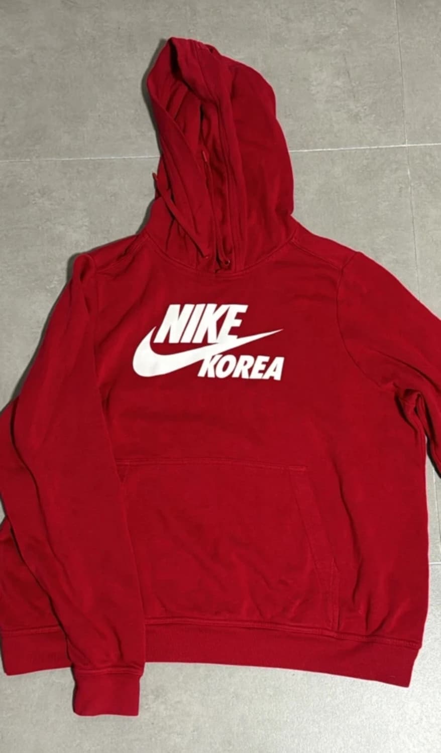 나이키 레드 후드티 상품이미지1