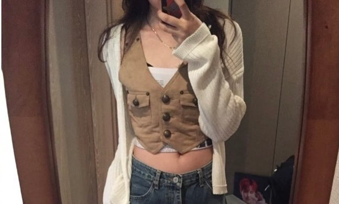 빈티지 웨스턴 스웨이드 베스트 상품이미지3
