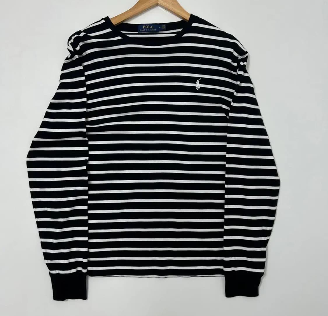 폴로 랄프로렌 스트라이프 긴팔 티셔츠 엄성현 상품이미지1
