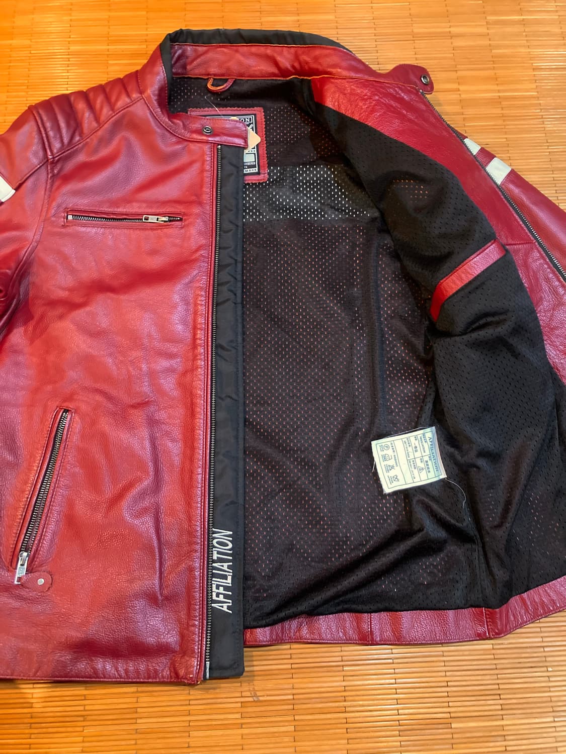 00‘s JPN vtg 카우레더 레이싱자켓 상품이미지7