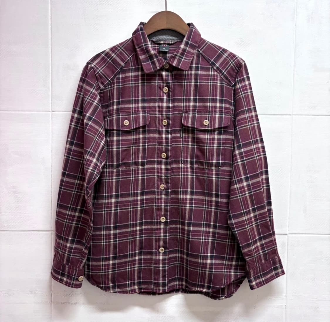 montbell 몽벨 울 체크 남방 M 상품이미지1