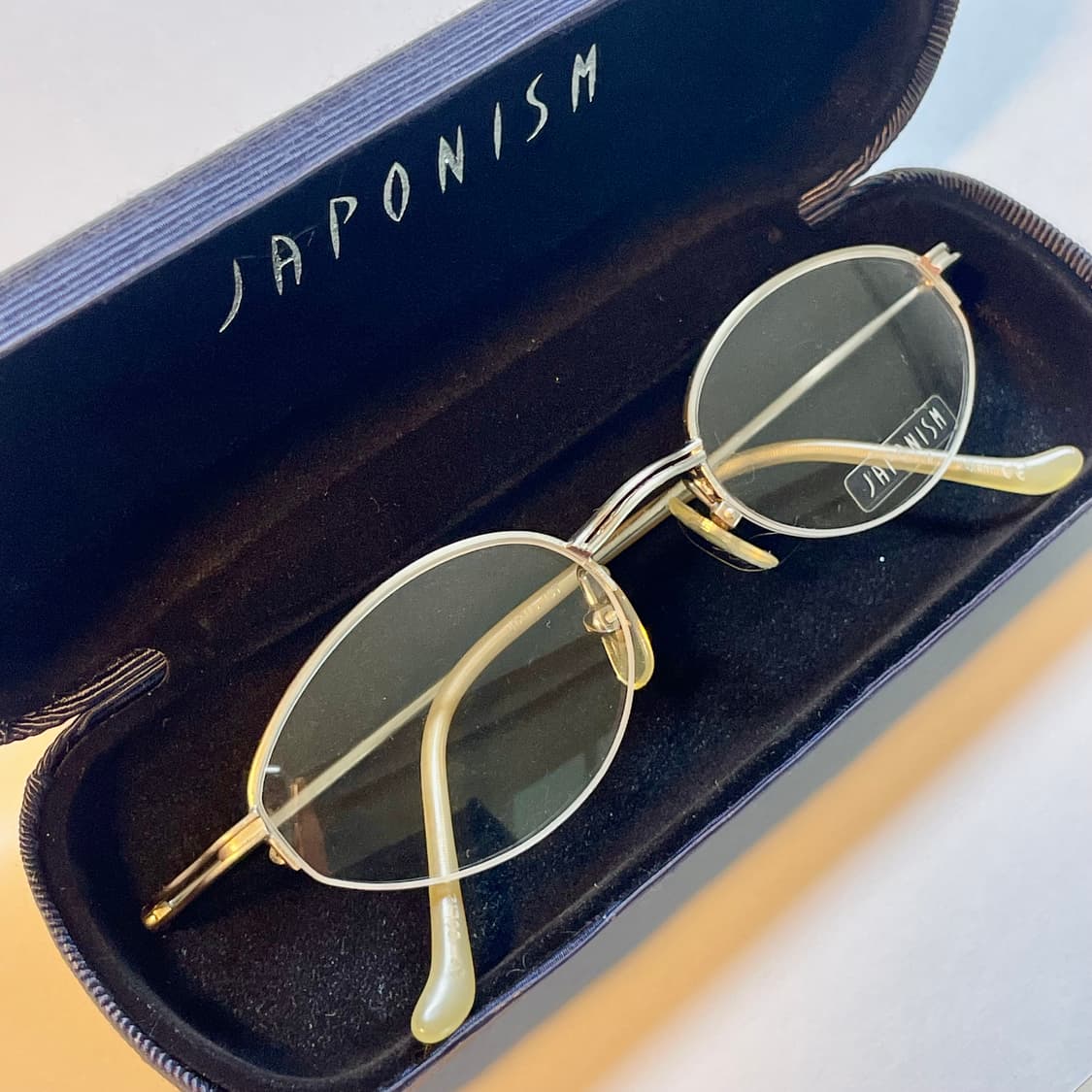 JAPONISM 일본의 하우스브랜드 자포니즘 사의 빈티지 반무테 안경 상품이미지6