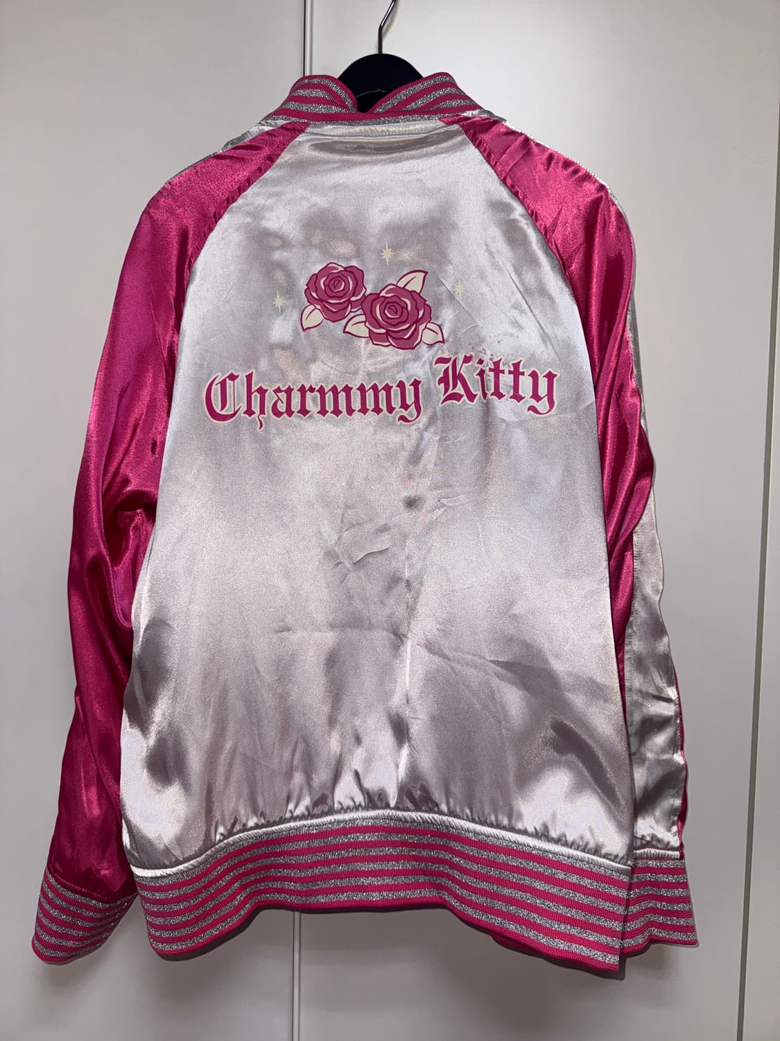 산리오 챠밍키티 리버시블 핑크 스카잔 (빈티지 데드스탁) 상품이미지3