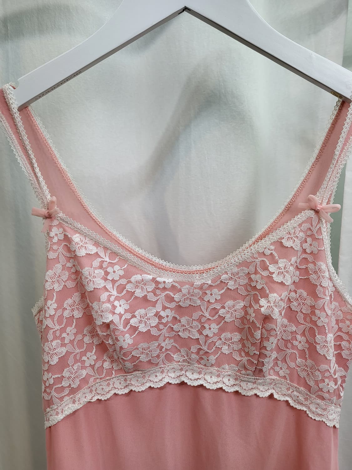 빈티지 소프트 코랄 핑크 슬립 드레스 상품이미지7