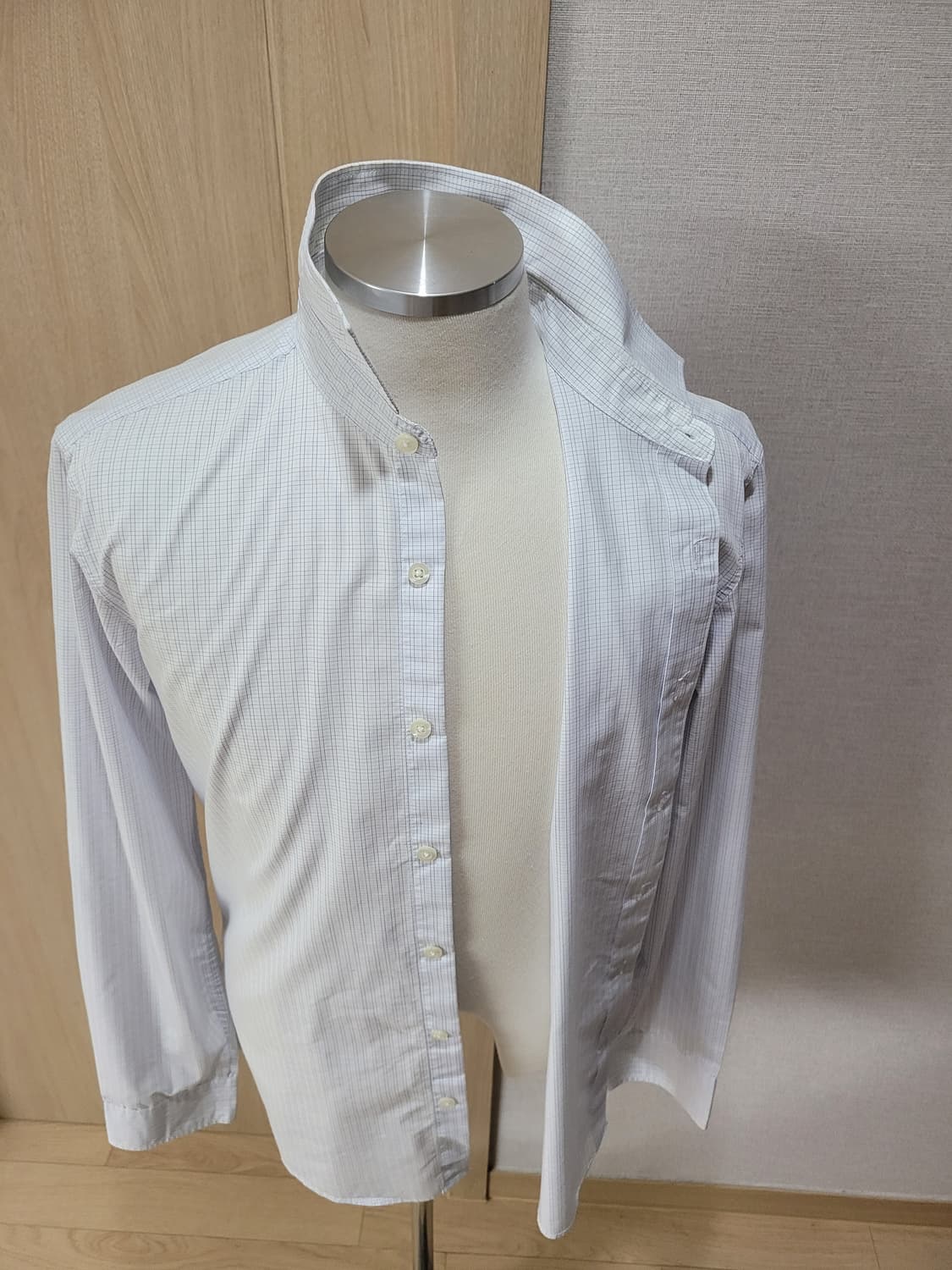 스파오포맨 SPAO for men 슬림핏 셔츠 105 스카이블루 상품이미지7