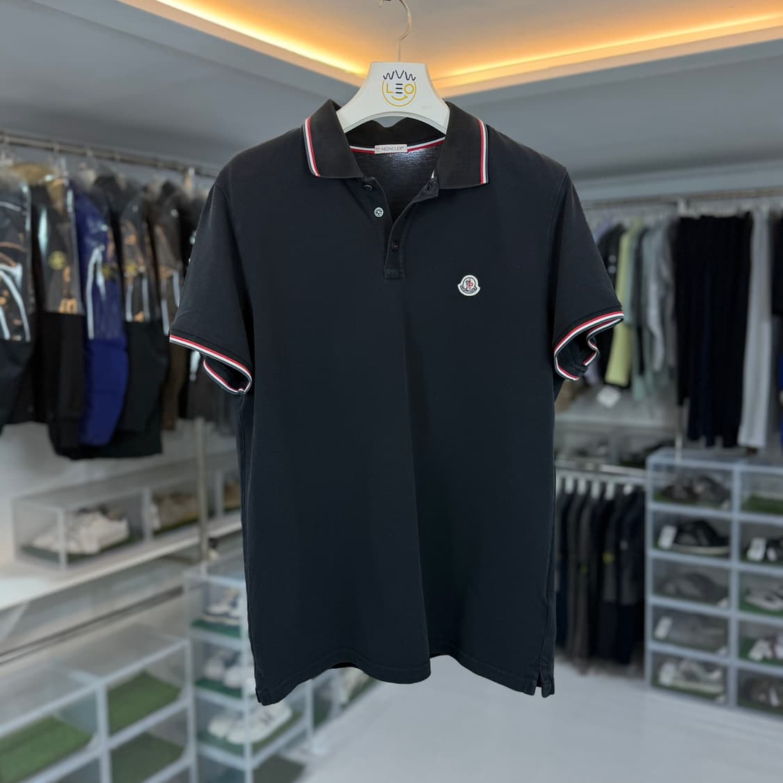 [리오브] 몽클레어 와펜 패치 카라티셔츠 상품이미지1