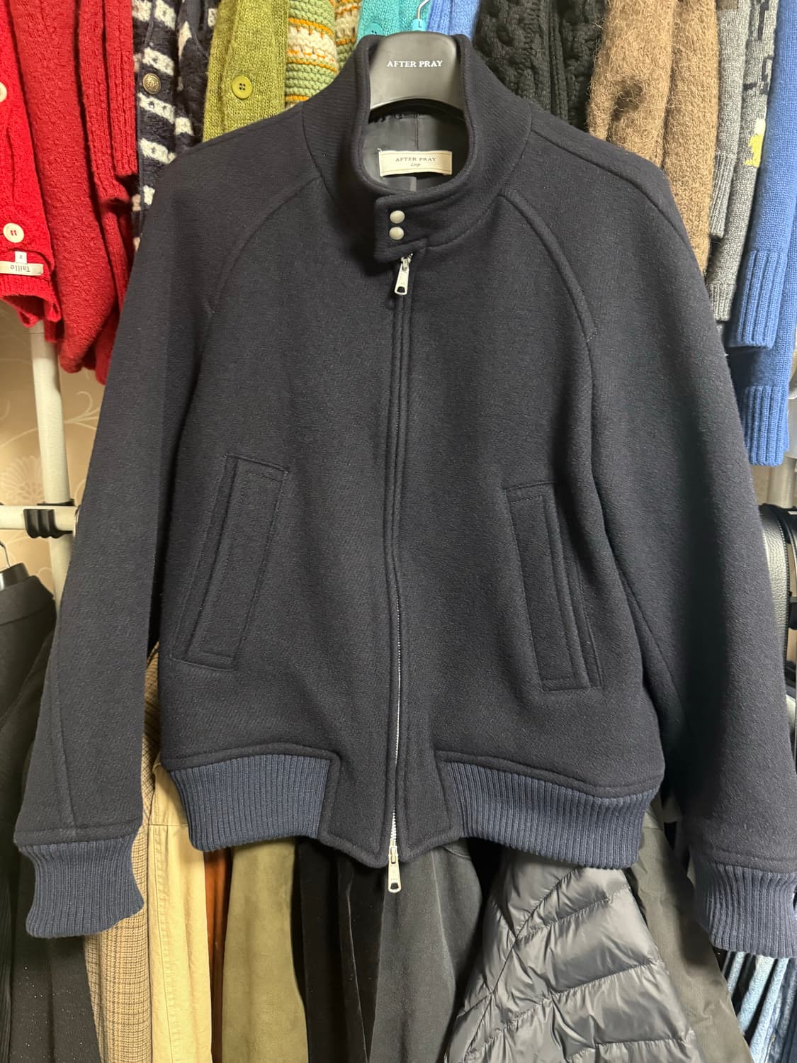 애프터프레이 해링턴 네이비 자켓팝니다 상품이미지1