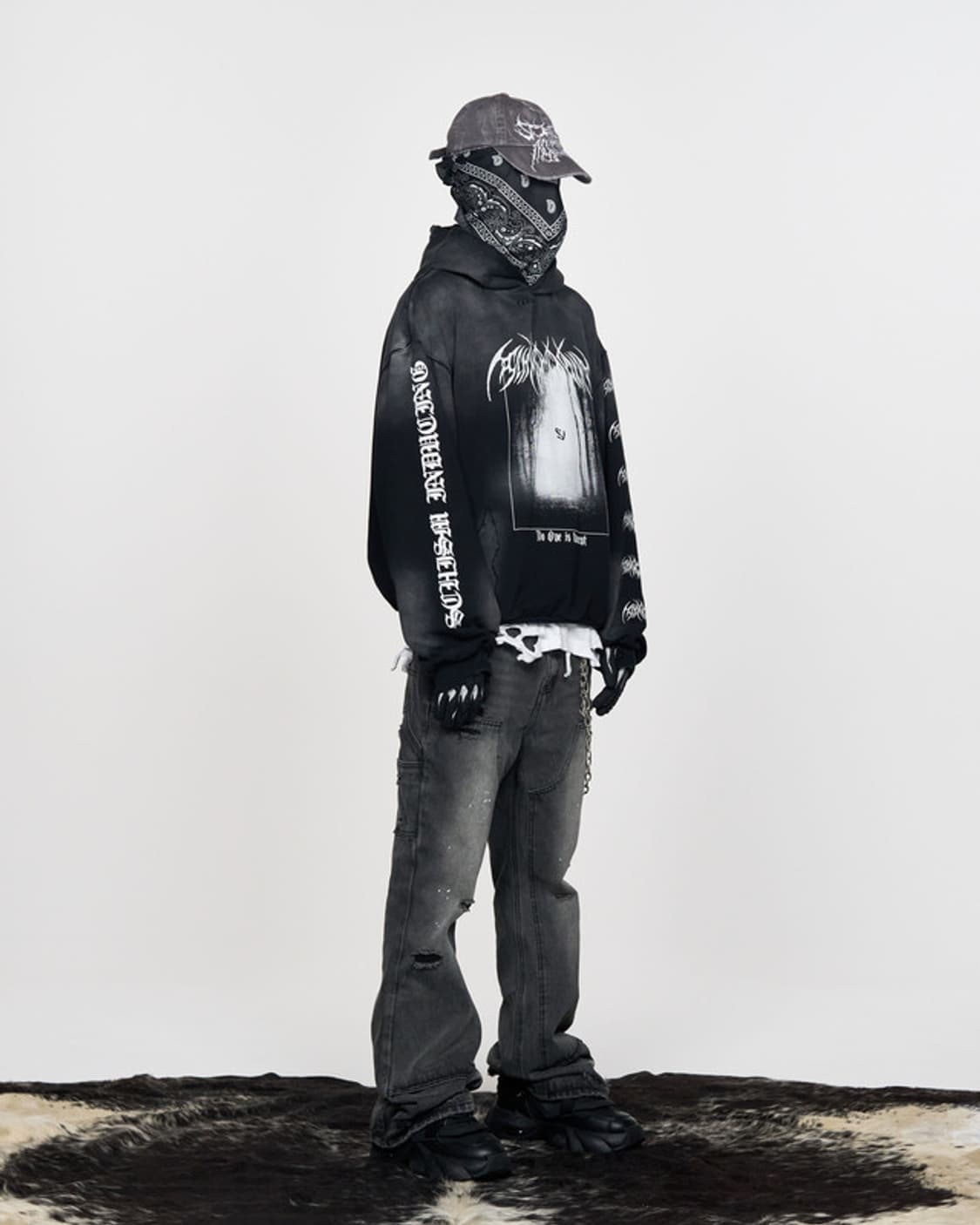 (새상품/L)스키즘 인듀싱 카펜터 부츠컷 데님 팬츠 상품이미지5