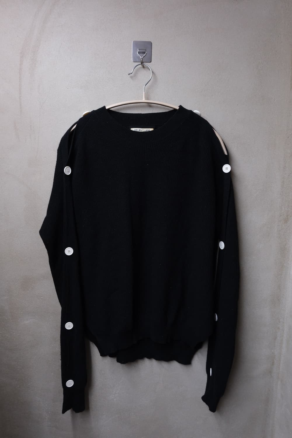 Helmut lang 사이드 버튼 니트 xs 상품이미지1