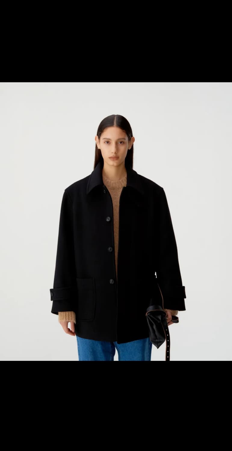 쿠어 우먼 캐시미어 하프코트 상품이미지1