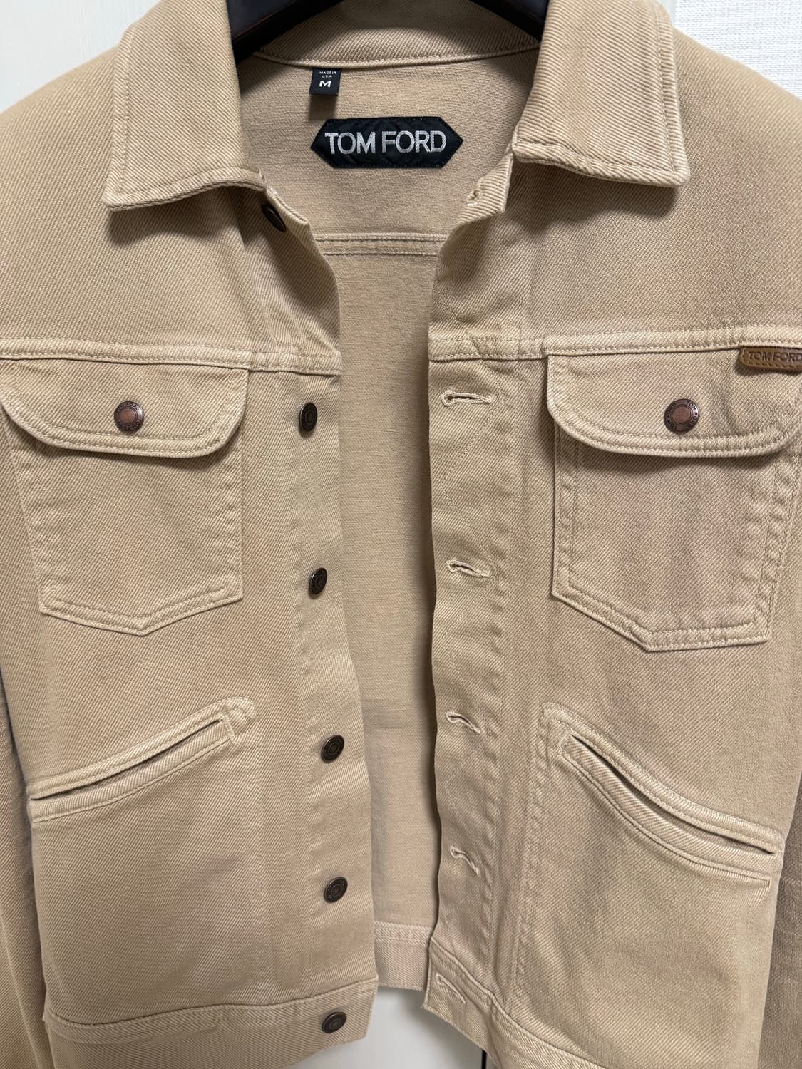 톰포드 트러커자켓 베이지 M사이즈 상품이미지3