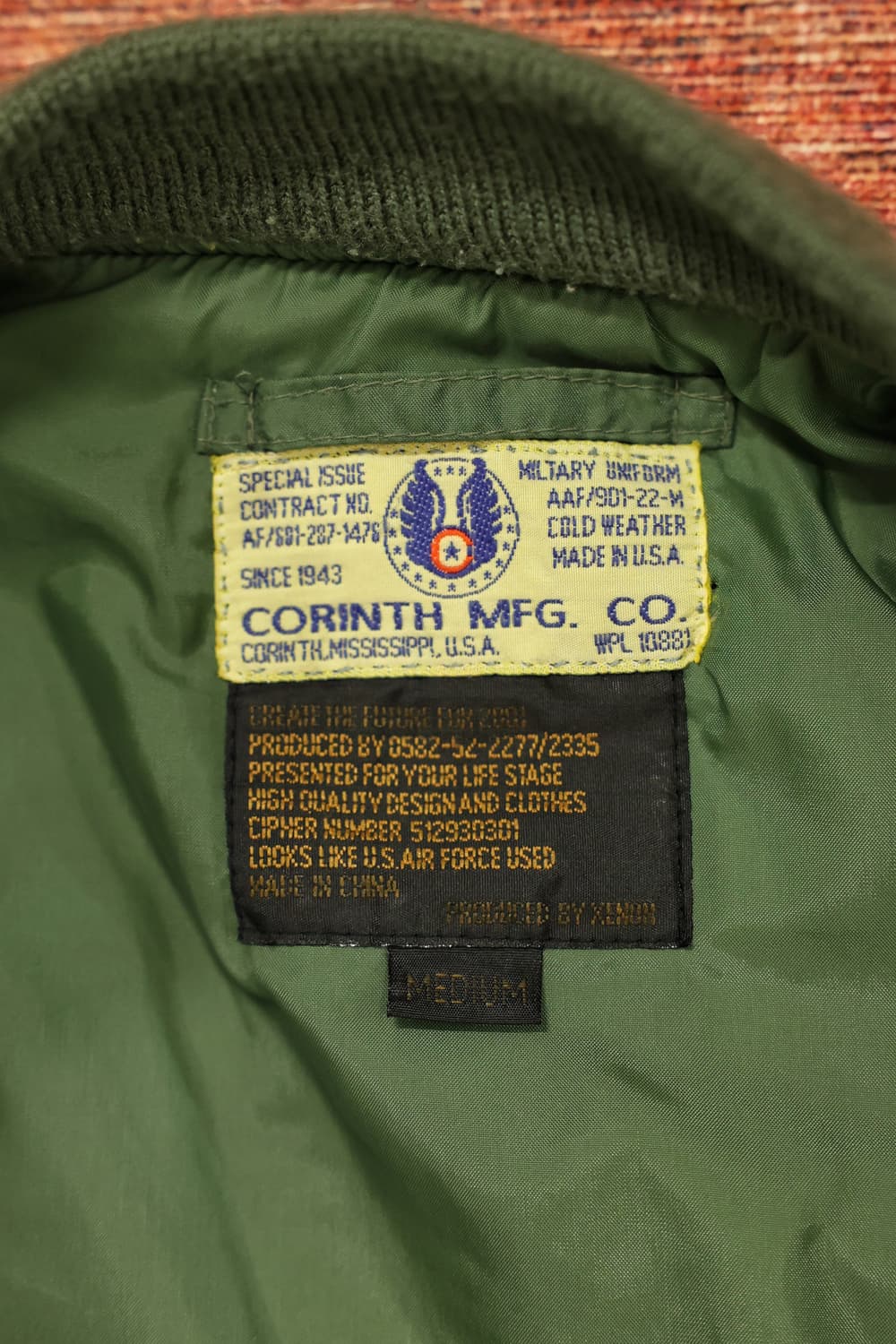 코린스 리프로 ma1 항공자켓 판매 상품이미지8