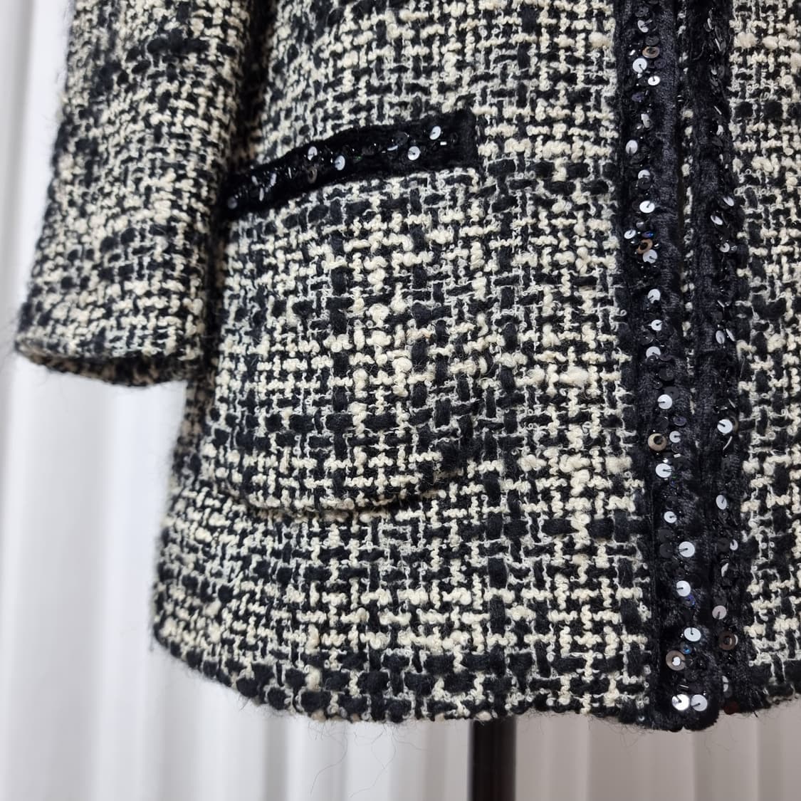 막스마라 버진울 트위드 부클 자켓 (55) 상태좋음 상품이미지7