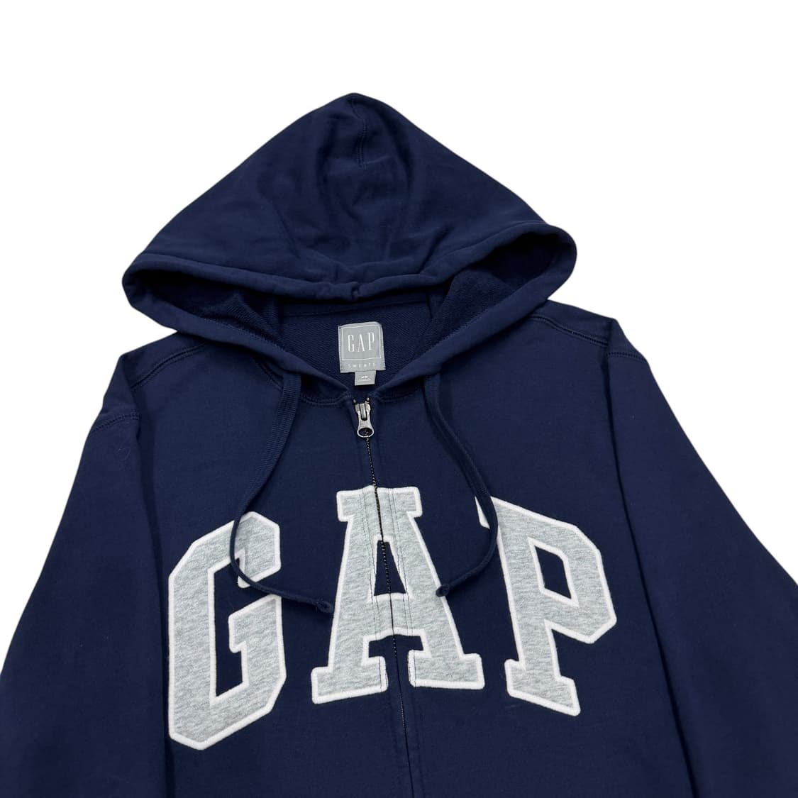 GAP 빈티지 스펠로고 후드집업 자켓 네이비 XS 상품이미지2