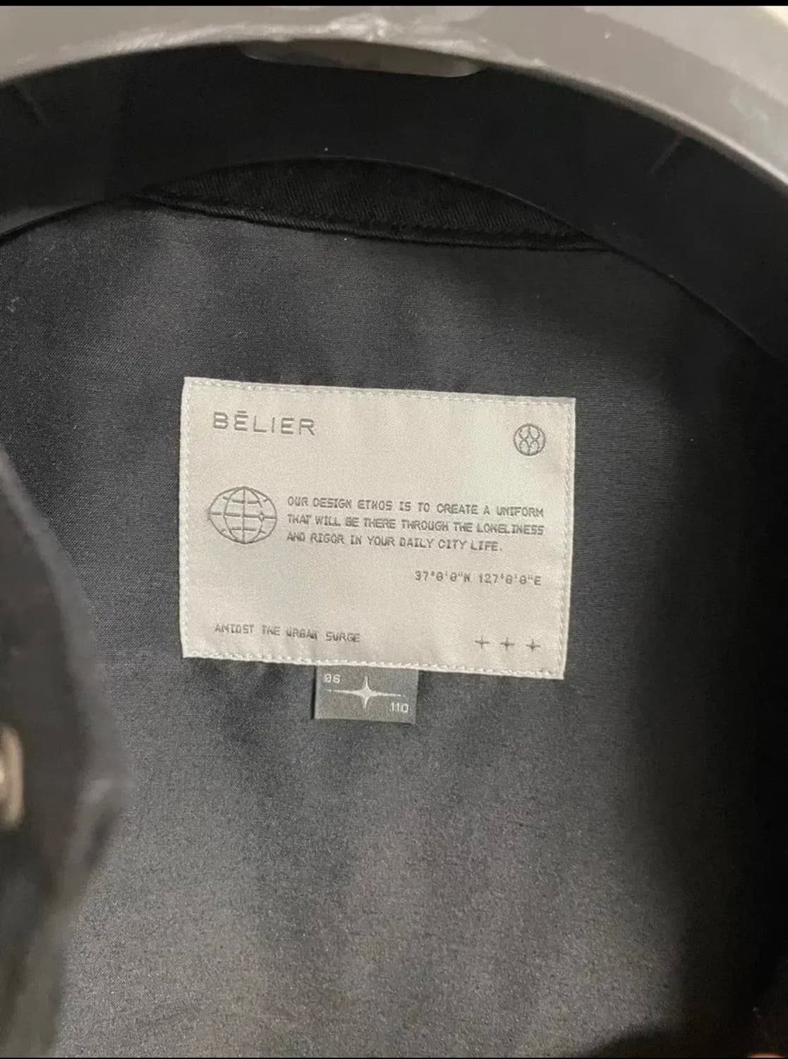 벨리에 세리프 해링턴 자켓 블랙 110 5사이즈 상품이미지2