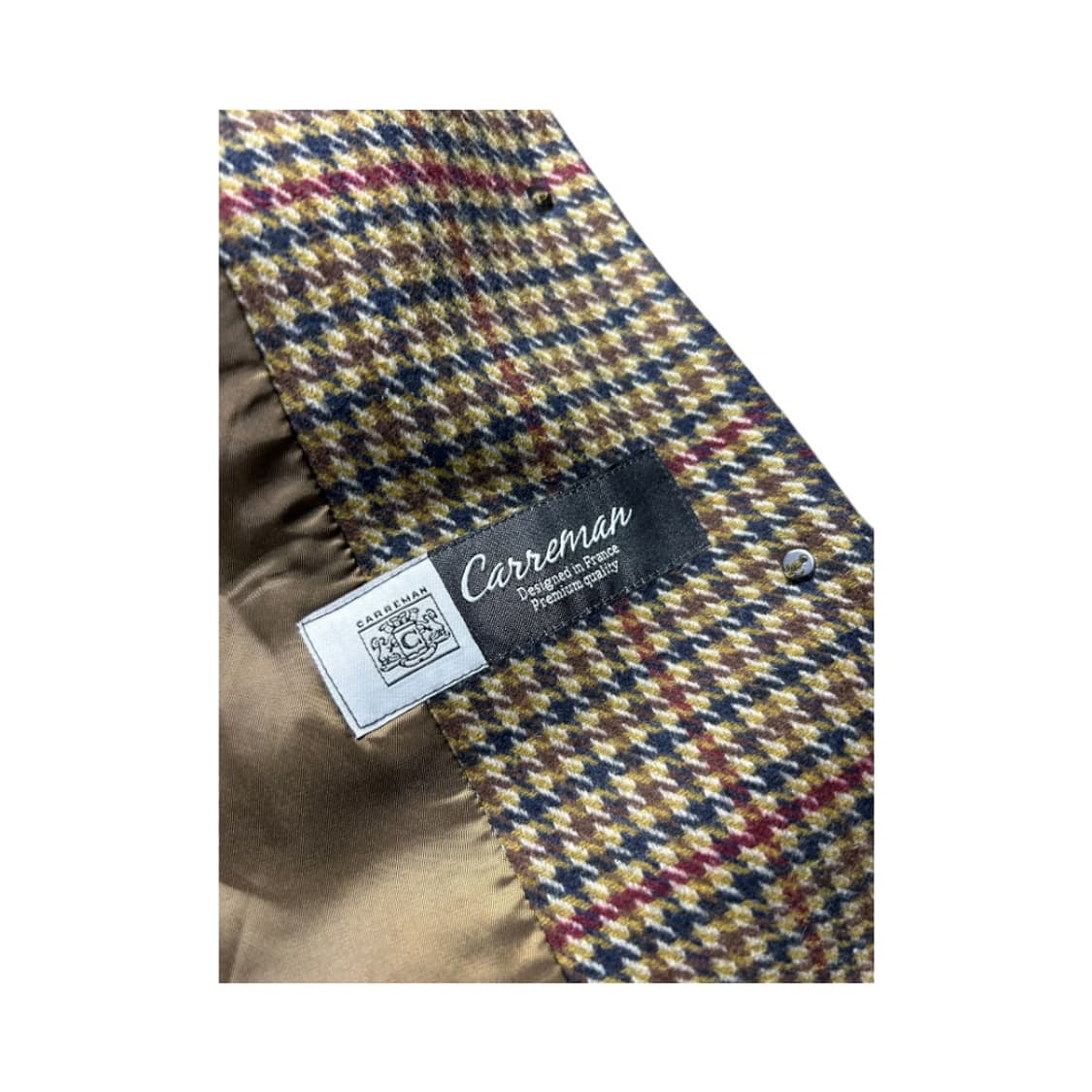 W-M) 아쿠아스큐텀 브라운 하운드투스 울 체크 블레이저 OB-009 상품이미지4