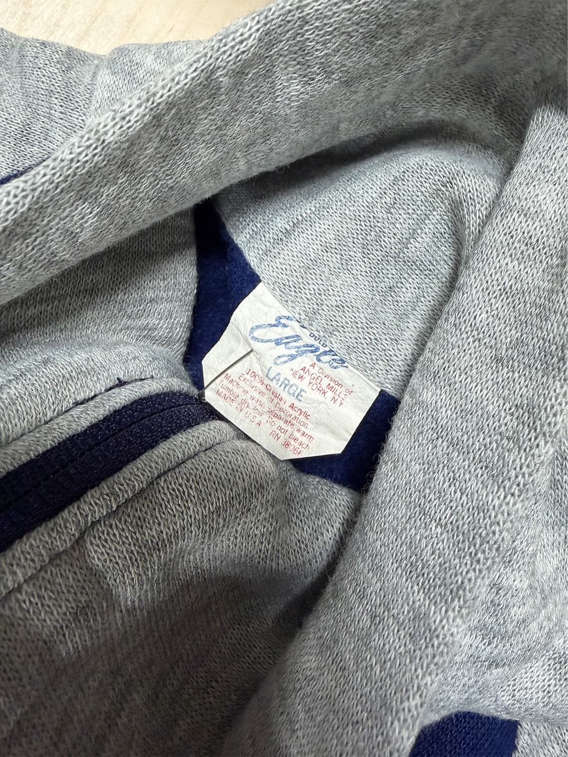 90s USA 래글런 집업 자켓  상품이미지7