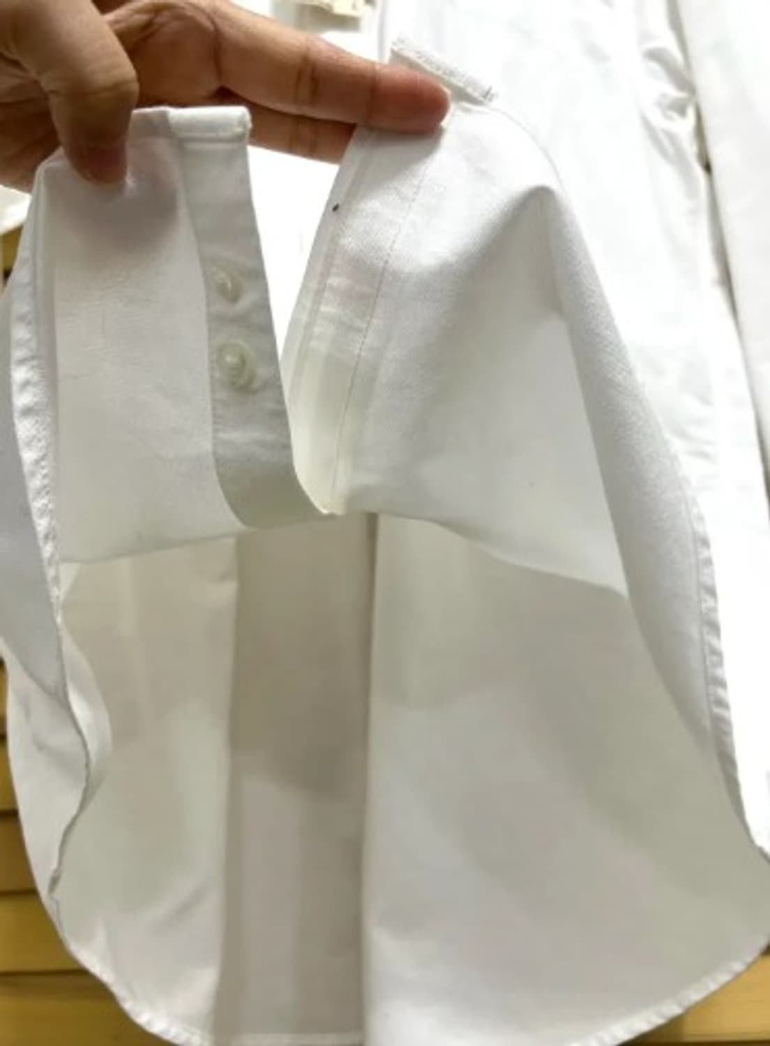 일본수입 무인양품 남성 화이트면셔츠 L사이즈 상품이미지4