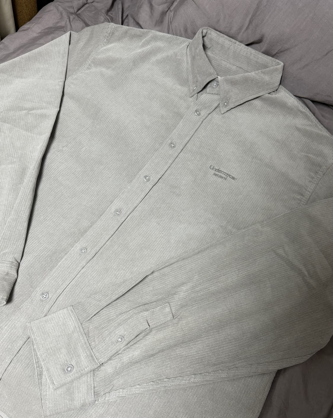 언더마이카 mu.88 코듀로이 셔츠 그레이 2 상품이미지4