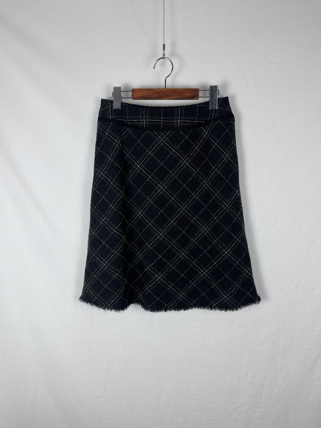 COMME CA ISM 체크패턴 디스디테일 미디스커트  상품이미지6