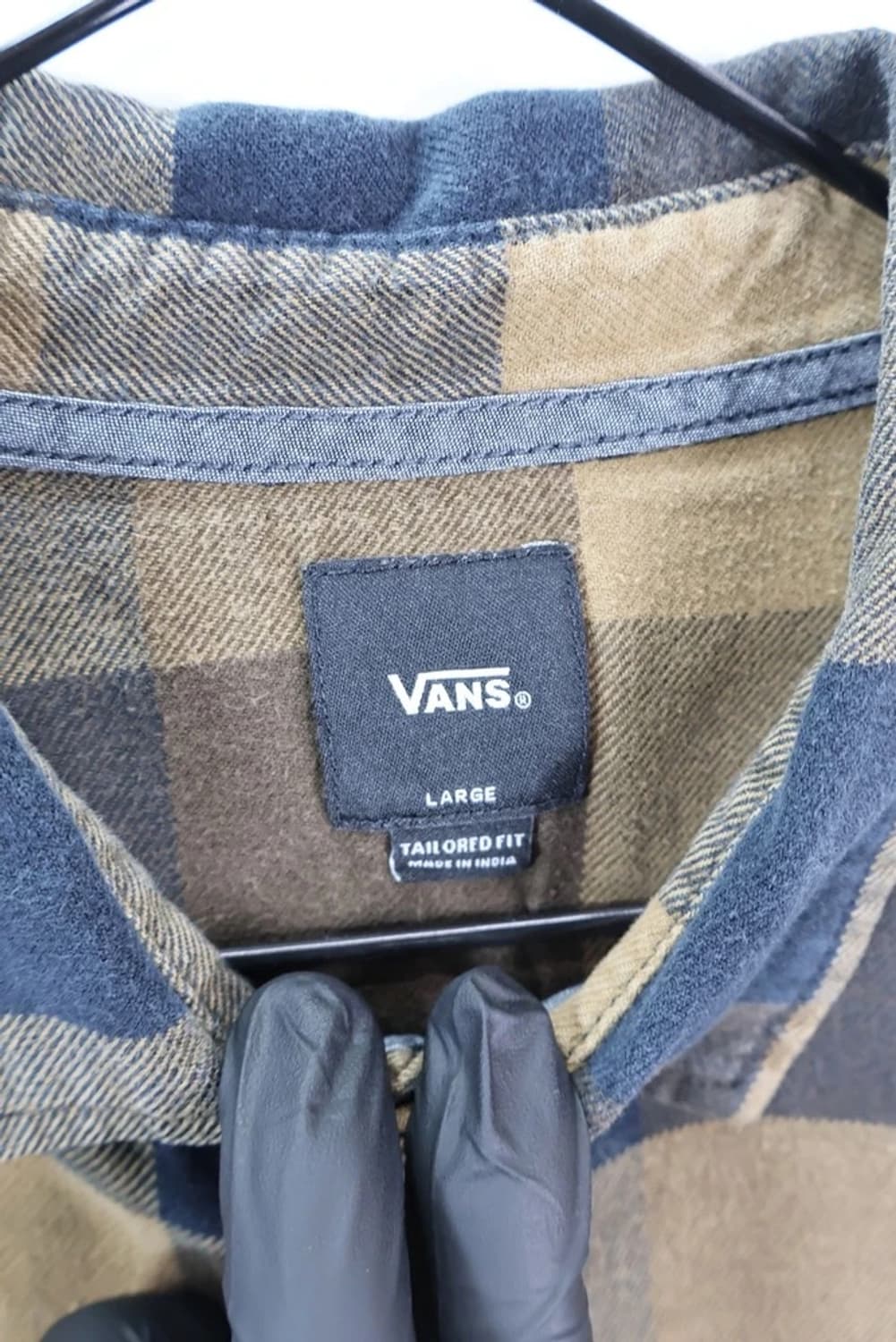 반스 체크 패턴 셔츠 상품이미지5