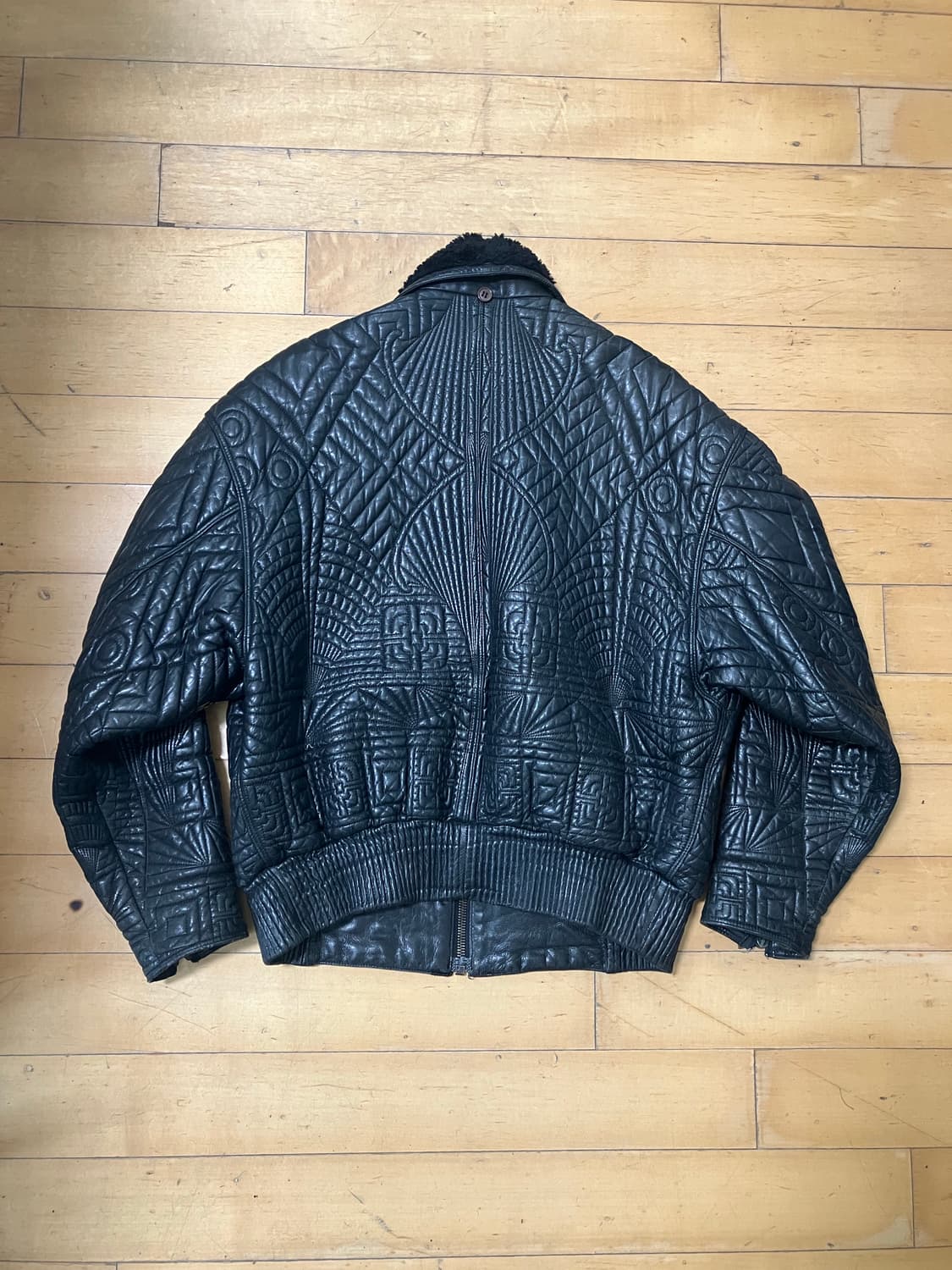 Gianni versace 베르사체 아티저널 아르데코 퀄티드 봄버 자켓 상품이미지6