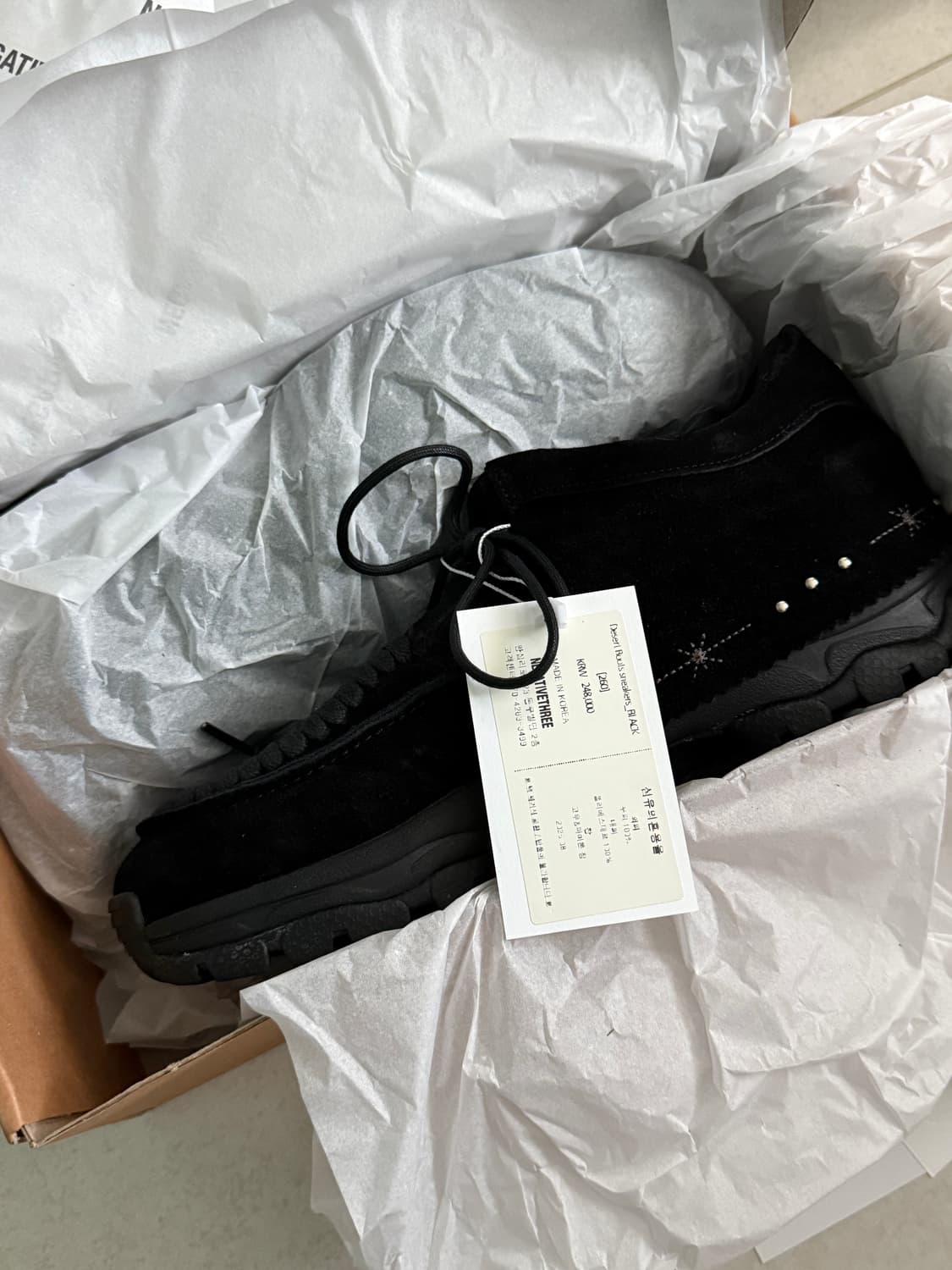 네거티브쓰리 데저트 부츠 스니커즈 블랙 상품이미지2