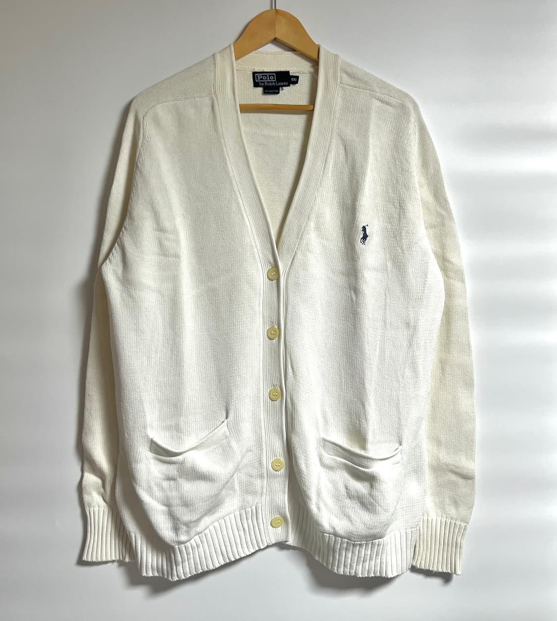 공용 폴로 랄프로렌 브이넥 꽈배기 가디건 100 상품이미지1