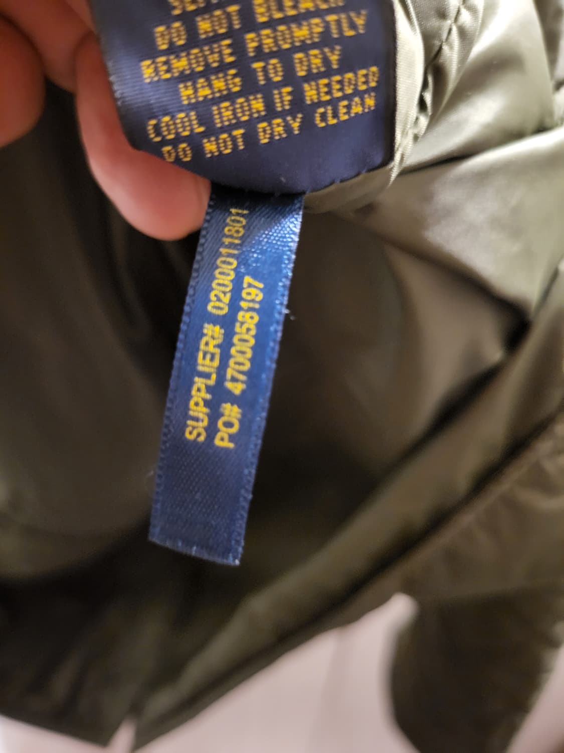 폴로 랄프로렌 카키 퀼팅 자켓 상품이미지8