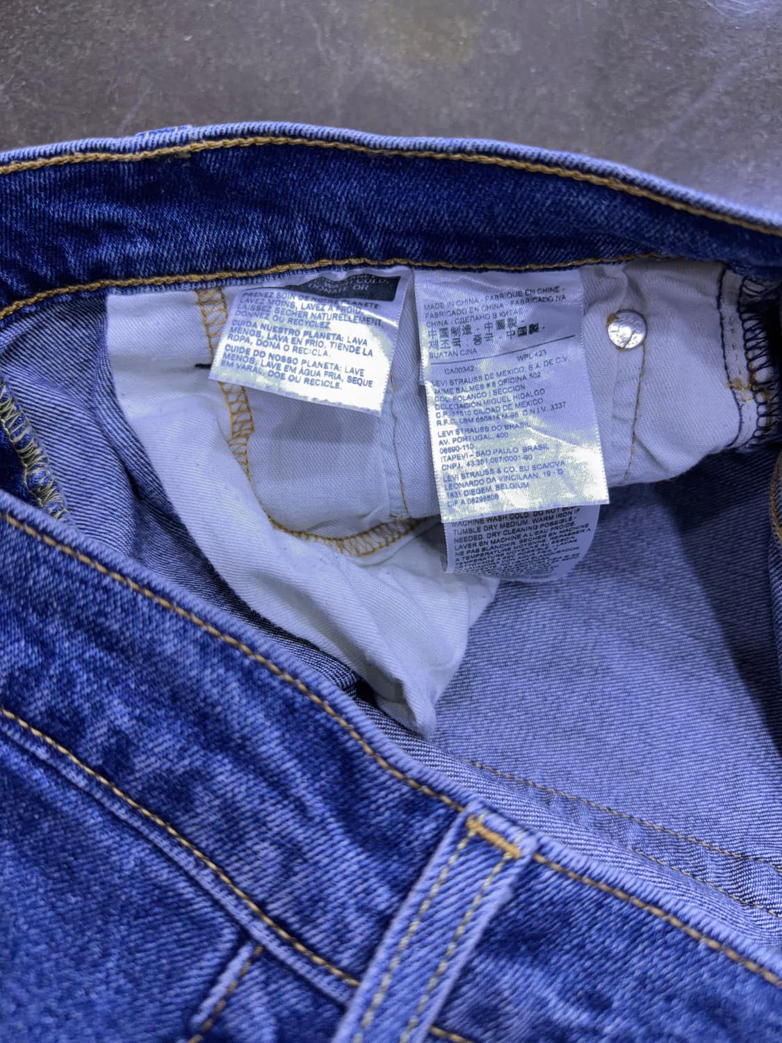 리바이스 513 슬림 스트레이트핏 중청 워싱 데님팬츠 30 상품이미지8