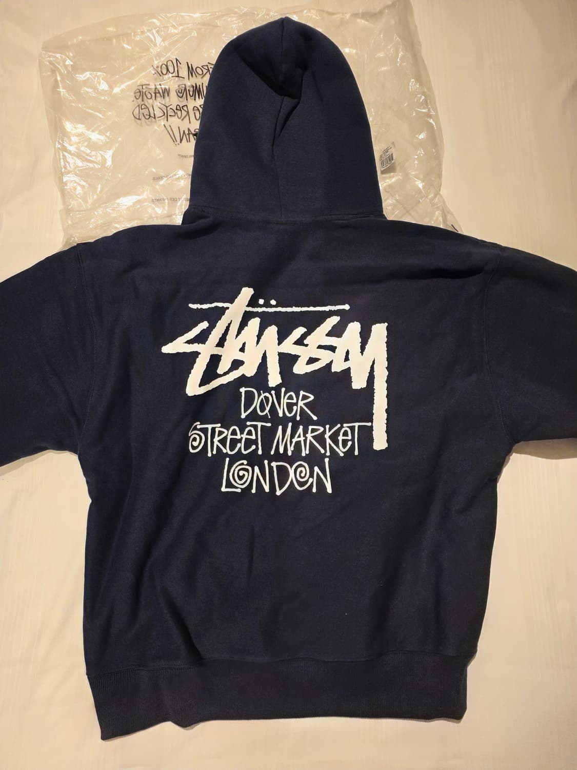 스투시 도버스트리트 마켓 런던 후드티 네이비 상품이미지1