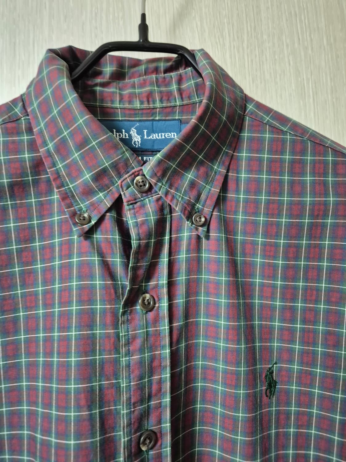 폴로 랄프로렌 체크 남방 긴팔 셔츠 슬림핏 M 상품이미지4