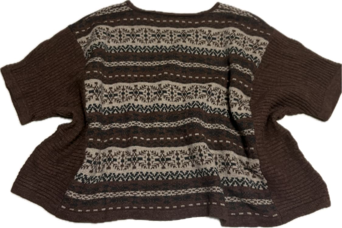 빈티지 히피 반팔 니트 상품이미지2