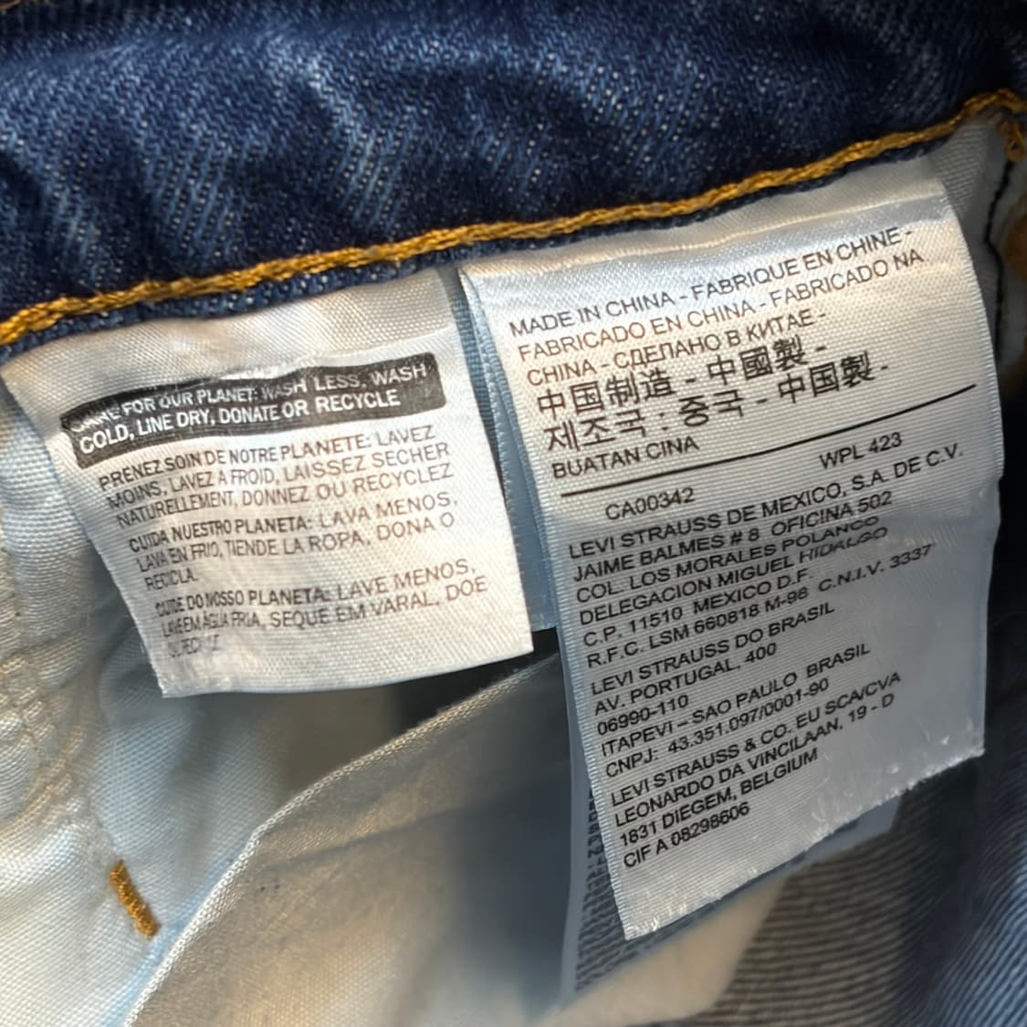 USA 빈티지 리바이스 절개 여성 청바지 상품이미지6