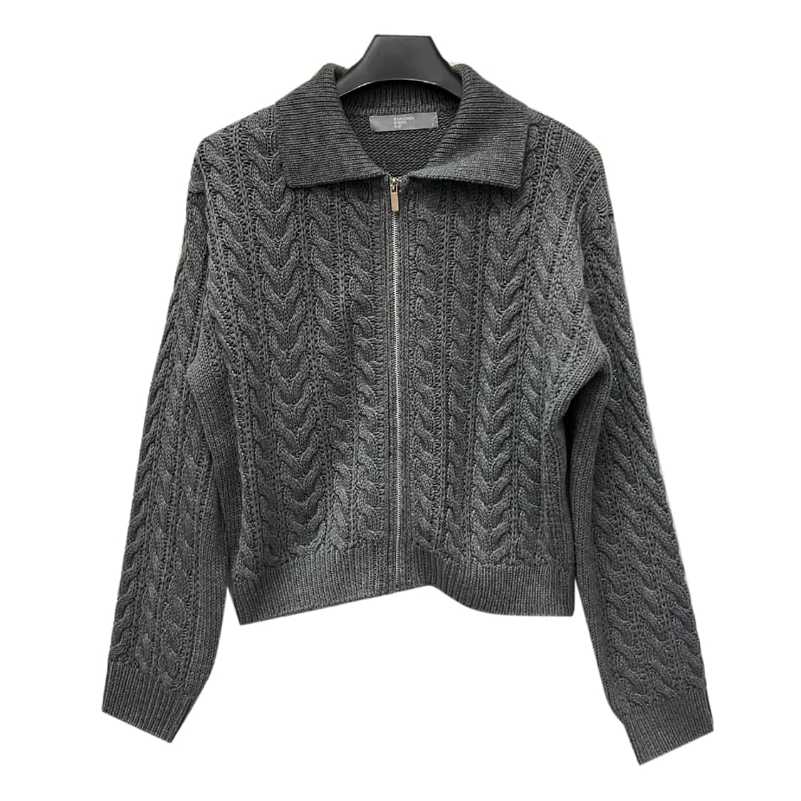 에잇세컨즈 케이블 니트 집업 가디건 L 상품이미지1
