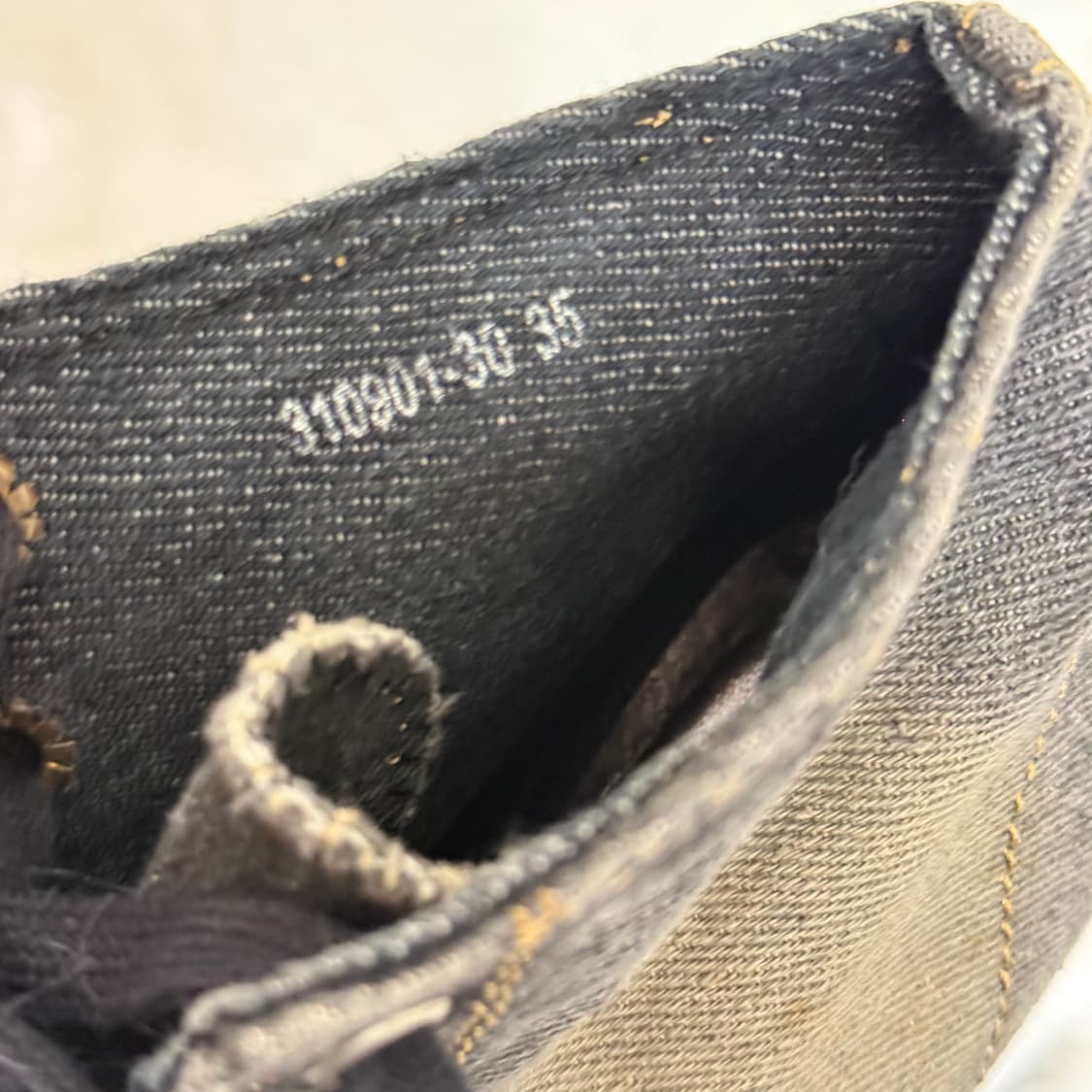 220 데님 레이스업 웨지힐 스니커즈 상품이미지9