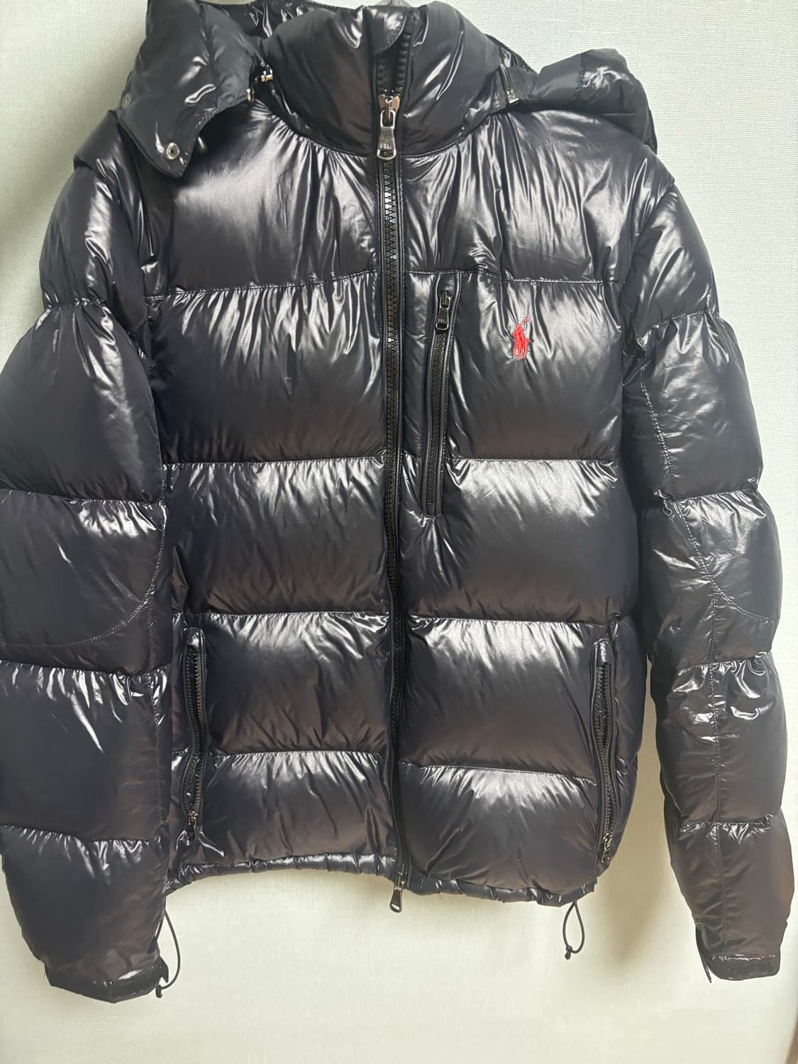 폴로 랄프로렌 유광패딩 M 상품이미지2