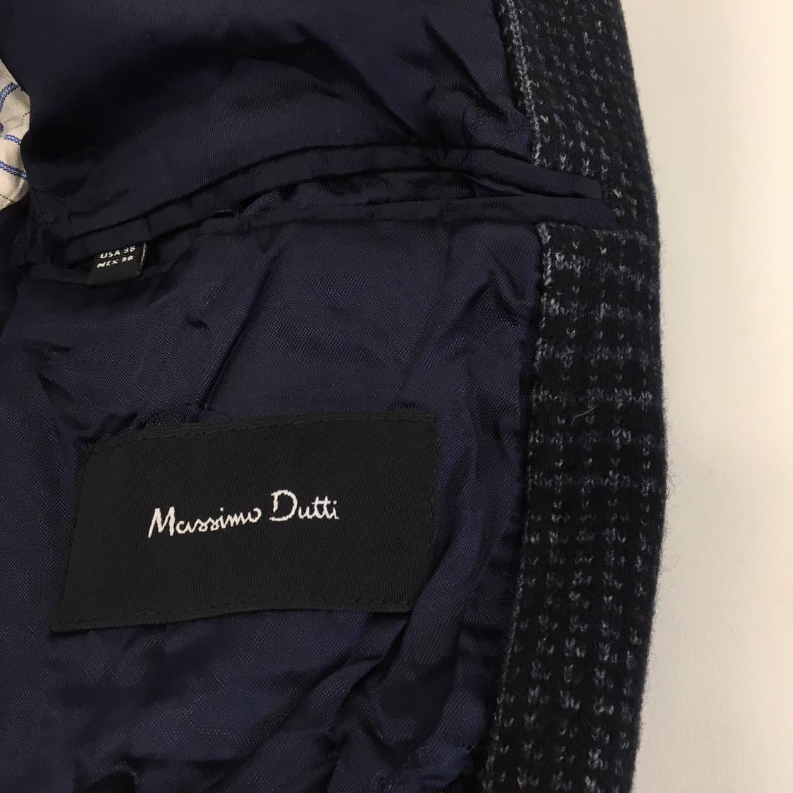 마시모두띠 이탈리안 울 체크코트 남성 95  상품이미지8