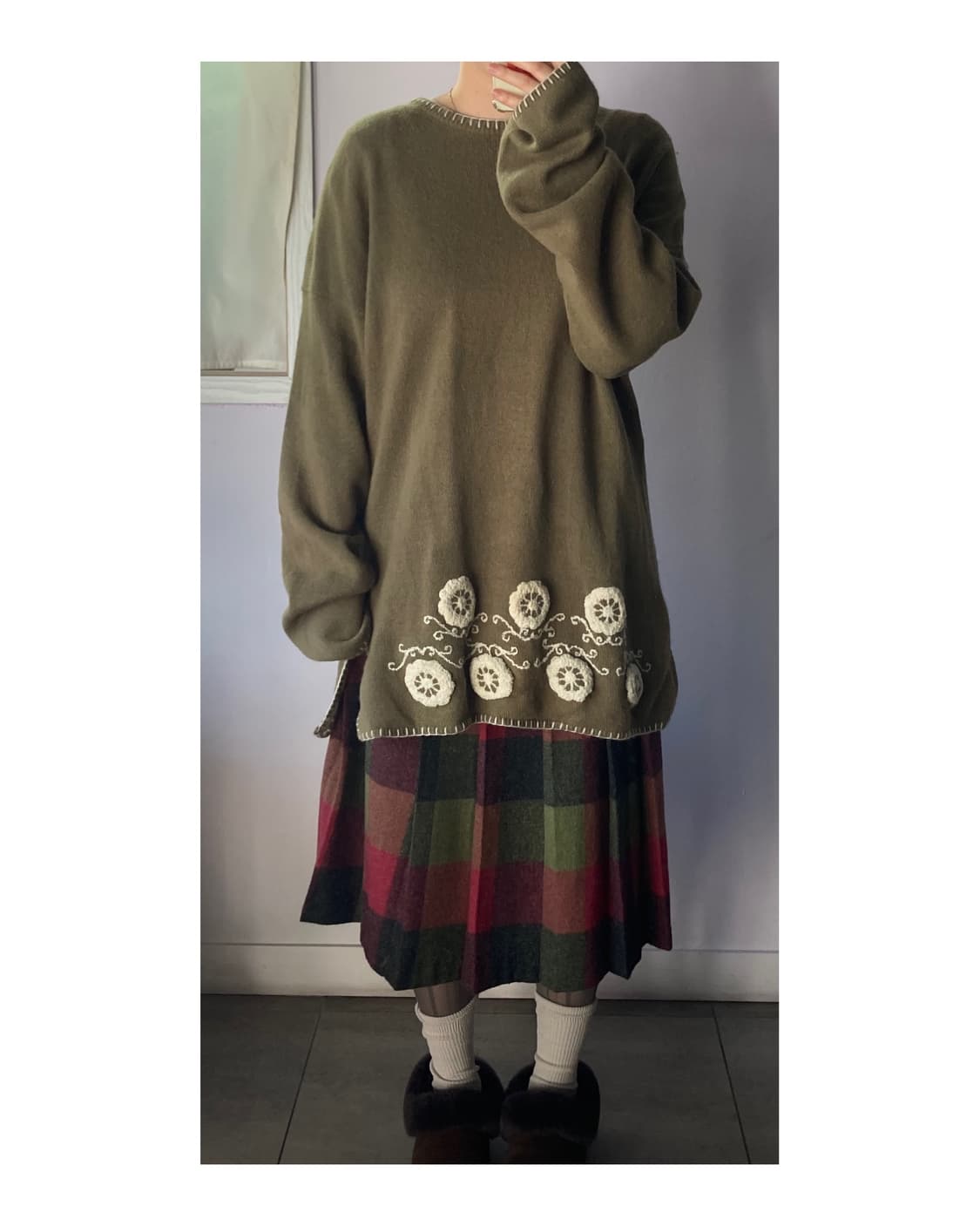 올리브 민들레자수니트 상품이미지3