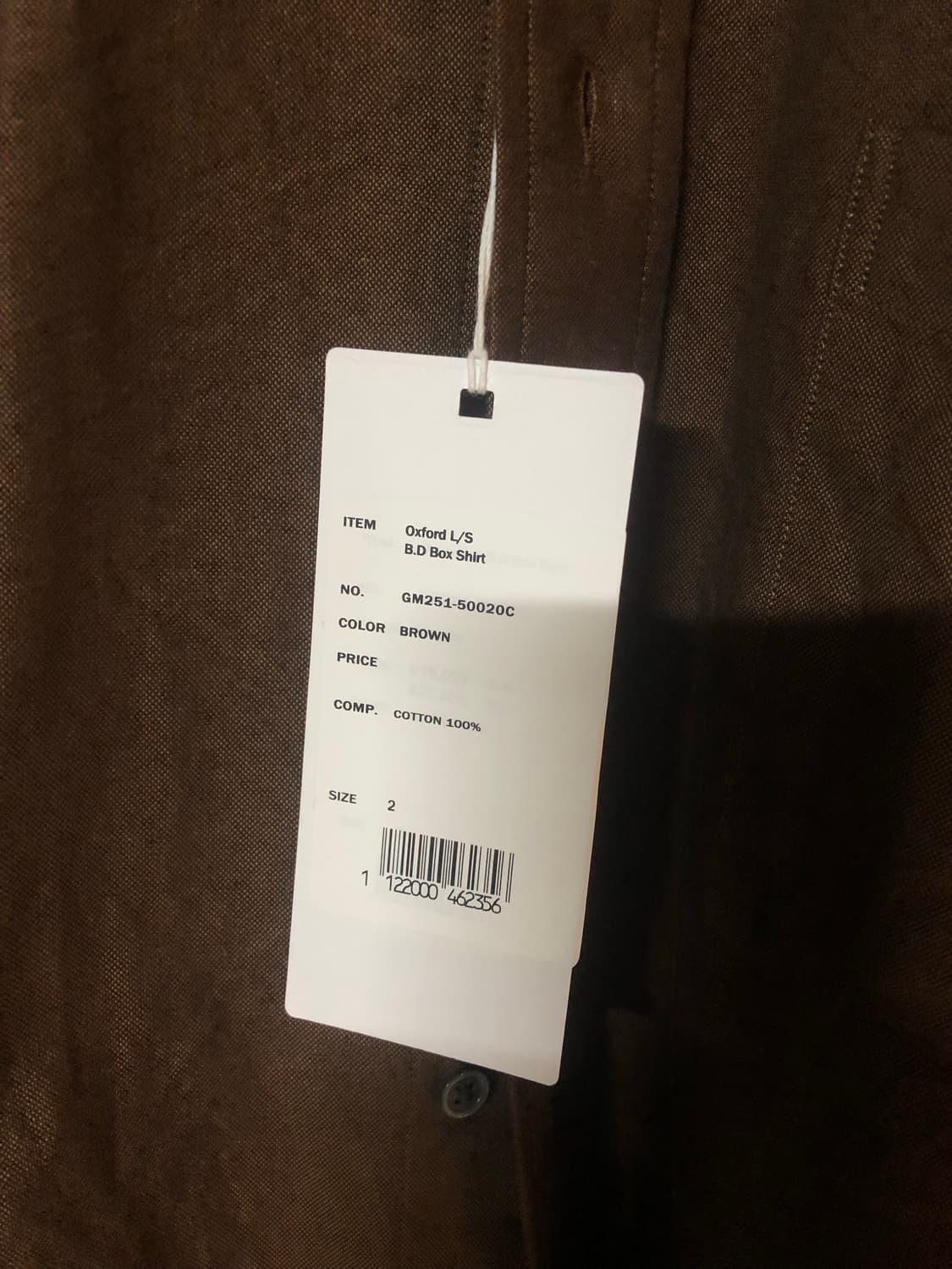 그라프페이퍼 옥스포드 셔츠 Graphpaper Oxford L/S B.D 상품이미지2